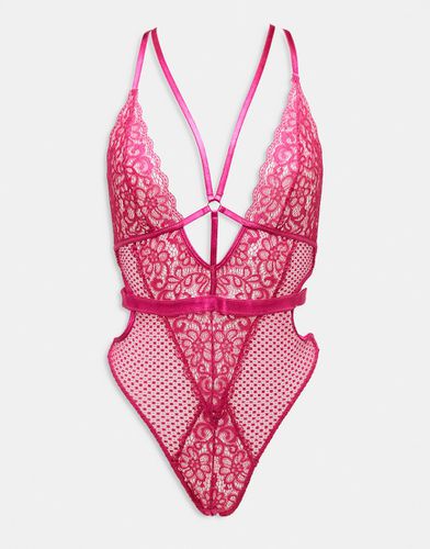 Obsession - Body in pizzo e rete con design aperto - Ann Summers - Modalova