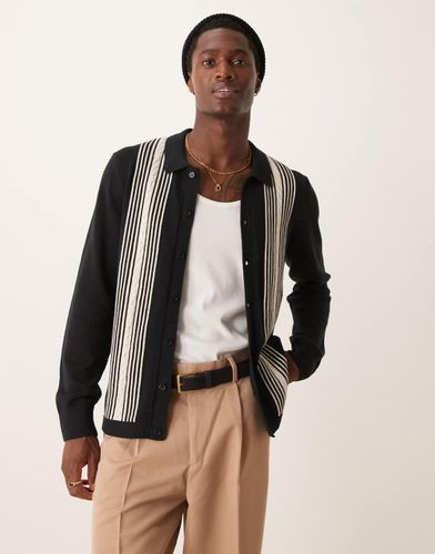 Cardigan e beige a righe con bottoni - Abercrombie & Fitch - Modalova