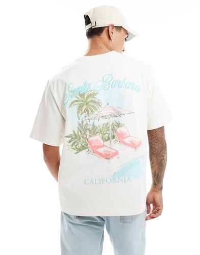 Preppy Luxe - T-shirt color crema con stampa sulla schiena - Abercrombie & Fitch - Modalova