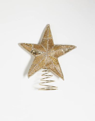 Punta per l'albero di Natale a forma di stella dorata - Accessorize - Modalova