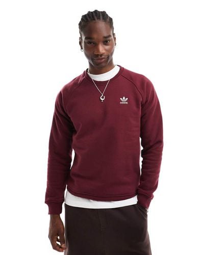 Trefoil Essentials - Felpa girocollo bordeaux - adidas Originals - Modalova