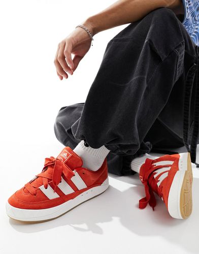 Adimatic - Sneakers rosse e bianche con suola in gomma - adidas Originals - Modalova