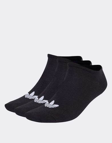 Confezione da 6 paia di calzini neri con logo a trifoglio - adidas Originals - Modalova