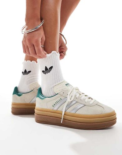 Gazelle Bold - Sneakers color crema e argento con suola in gomma - adidas Originals - Modalova