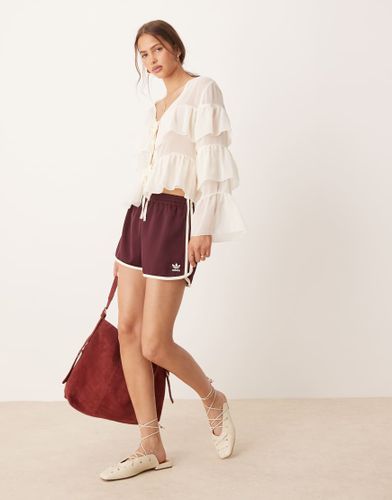 Short de course à 3 bandes - Bordeaux - Adidas Originals - Modalova