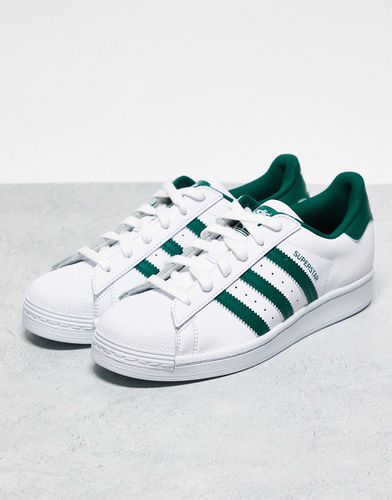 Superstar - Sneakers bianche e verdi - adidas Originals - Modalova