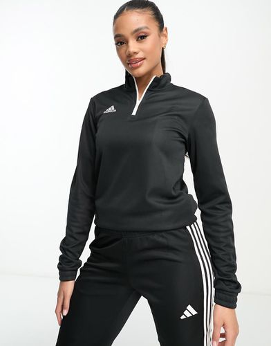 Adidas - Football Entrada 22 - Top nero con zip corta - adidas performance - Modalova