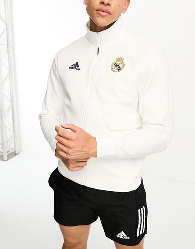 Adidas - Football - Giacca sportiva bianca del Real Madrid - adidas performance - Modalova