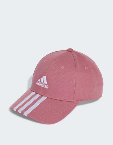 Cappello con visiera rosa con 3 strisce - adidas performance - Modalova