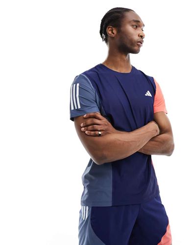 Adidas Running - Own The Run - T-shirt navy e arancione - adidas performance - Modalova