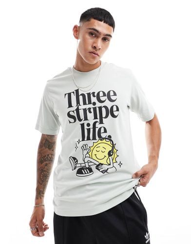 Adidas Training - T-shirt con stampa "Three Stripe Life" - adidas performance - Modalova