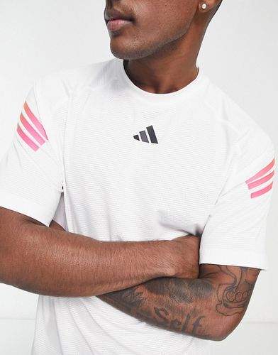 Adidas - Training Train Icons - T-shirt bianca con 3 strisce sfumate - adidas performance - Modalova