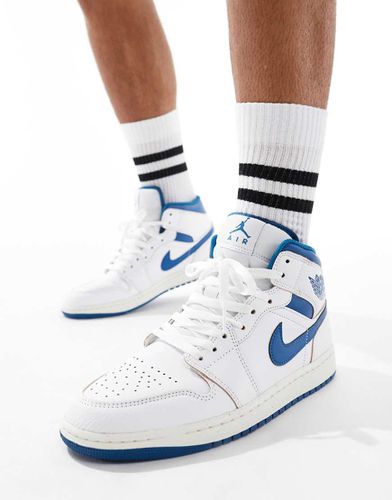 Air 1 Mid - Sneakers alte bianche e blu - Jordan - Modalova