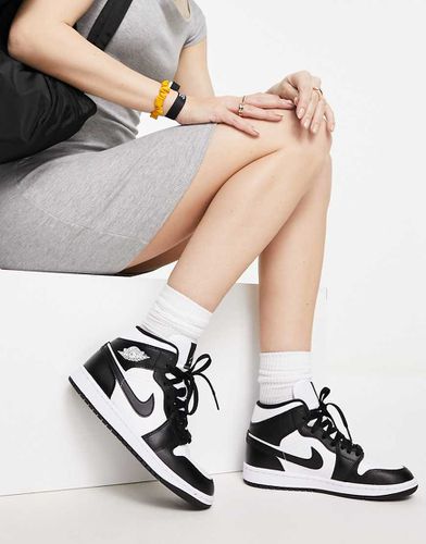 Air 1 Mid - Sneakers alte da donna bianche e nere - Jordan - Modalova