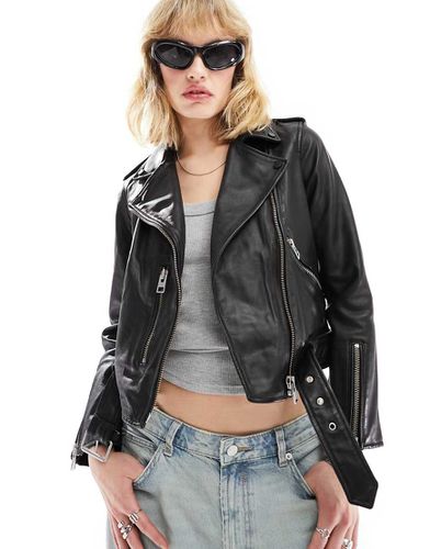 Balfern - Giacca biker in pelle nera - AllSaints - Modalova