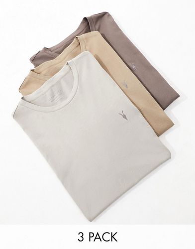 Brace - Confezione da 3 T-shirt multicolori - AllSaints - Modalova