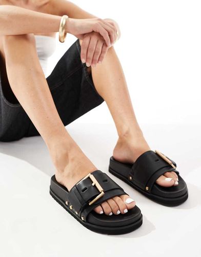 Ellie - Sliders nere in pelle con borchie - AllSaints - Modalova