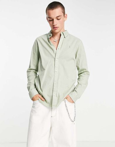 Hawthorne - Camicia elasticizzata chiaro - AllSaints - Modalova