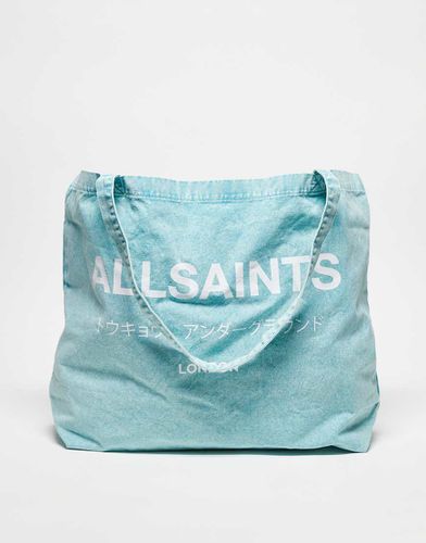 Underground - Borsa shopping unisex lavaggio acido - AllSaints - Modalova