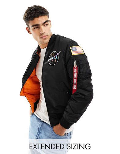 MA-1 VF NASA - Giacca bomber nera con stemma NASA - Alpha Industries - Modalova