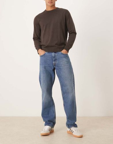 Ocean - Jean droit ample - moyen délavé - Arket - Modalova