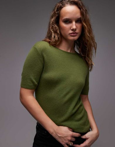 Arket - Top en maille fine - Vert - Arket - Modalova