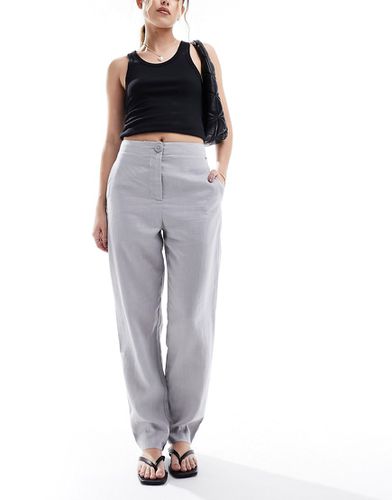 Pantaloni in lino color scogliera - Armani Exchange - Modalova