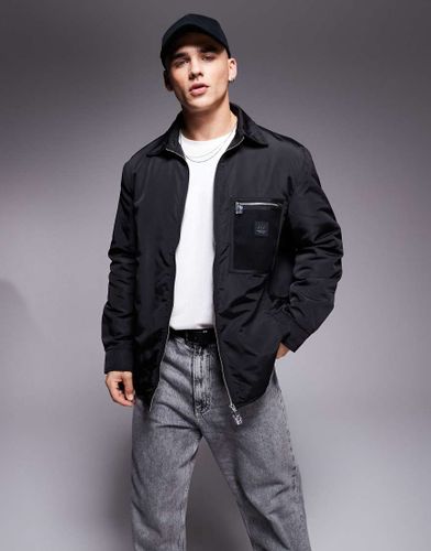 Veste style surchemise matelassée à poche zippée - Armani Exchange - Modalova