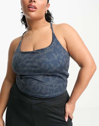 Curve - Icon - Canottiera da yoga con reggiseno interno e stampa leopardata sfumata - ASOS - Modalova