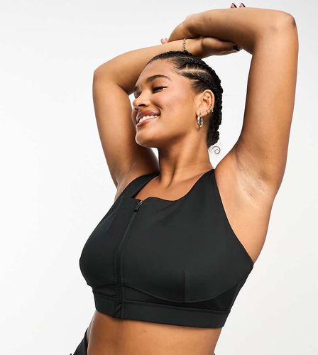 Curve - Icon - Reggiseno sportivo a supporto elevato con zip sul davanti - ASOS - Modalova