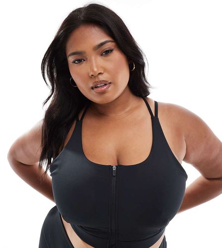 Curve - Icon - Reggiseno sportivo a supporto elevato con zip sul davanti - ASOS - Modalova