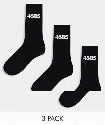 Confezione da 3 paia di calzini sportivi neri - ASOS - Modalova