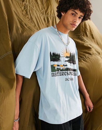 ASOS Actual - T-shirt oversize con stampa di natura sul davanti - ASOS DESIGN - Modalova