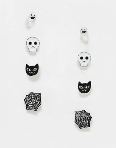 Confezione da 4 paia di orecchini per Halloween - ASOS DESIGN - Modalova