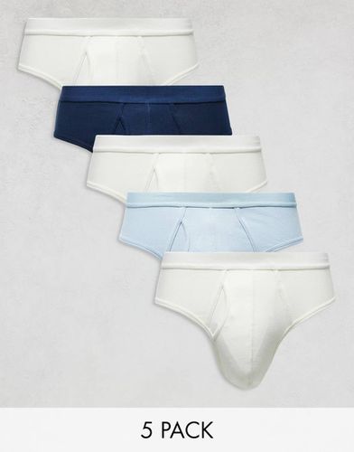 Confezione da 5 slip multicolori - ASOS DESIGN - Modalova