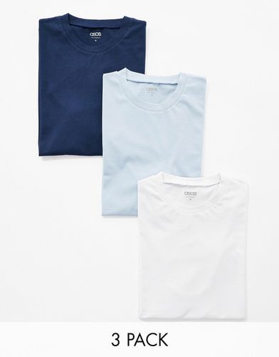Confezione da 3 T-shirt in colorazioni multiple - ASOS DESIGN - Modalova