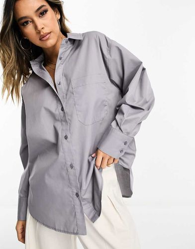 Camicia oversize grigia - ASOS DESIGN - Modalova