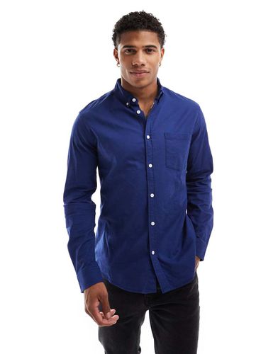 Camicia Oxford slim navy - ASOS DESIGN - Modalova