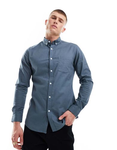 Camicia Oxford slim petrolio - ASOS DESIGN - Modalova