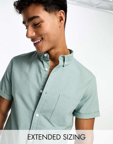 Camicia Oxford slim fit uovo di pettirosso - ASOS DESIGN - Modalova