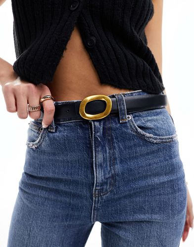 Cintura da jeans per vita e fianchi con fibbia ovale - ASOS DESIGN - Modalova