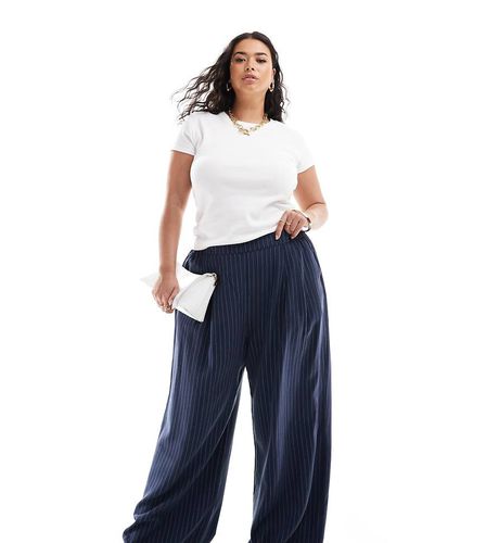 ASOS DESIGN Curve - Pantaloni a fondo ampio a righe - ASOS Curve - Modalova