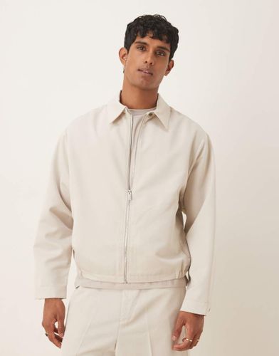 Blouson d'ensemble coupe oversize élégante - Taupe - Asos Design - Modalova