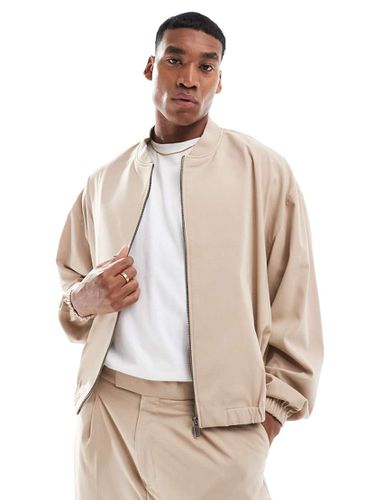 Giacca bomber beige elegante in coordinato - ASOS DESIGN - Modalova