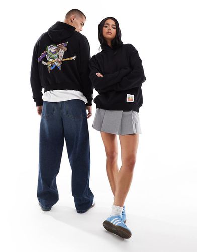 Felpa unisex squadrata oversize nera con cappuccio e stampa Disney Pixar Toy Story - ASOS DESIGN - Modalova