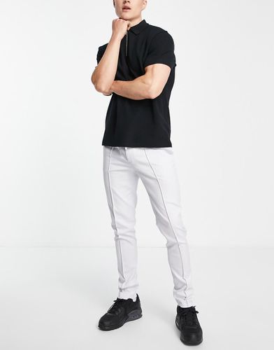 Joggers eleganti skinny grigi in twill - ASOS DESIGN - Modalova