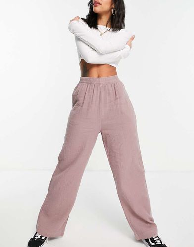 Joggers modello easy-on in mussola mélange - ASOS DESIGN - Modalova