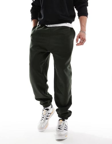 Joggers premium oversize in tessuto pesante da 400 gsm color scuro - ASOS DESIGN - Modalova