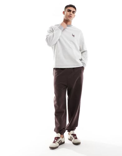 Joggers premium oversize pesanti 400 gsm marroni - ASOS DESIGN - Modalova