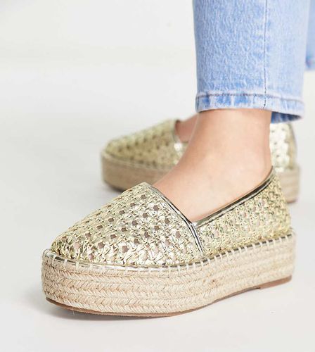 Jala - Espadrilles flatform con punta color intrecciato - ASOS DESIGN - Modalova